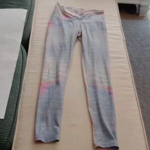 Niyama sol irredescent leggings white/ silver print